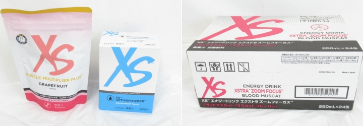 XS(エクセス)のエナジードリンクや食品類